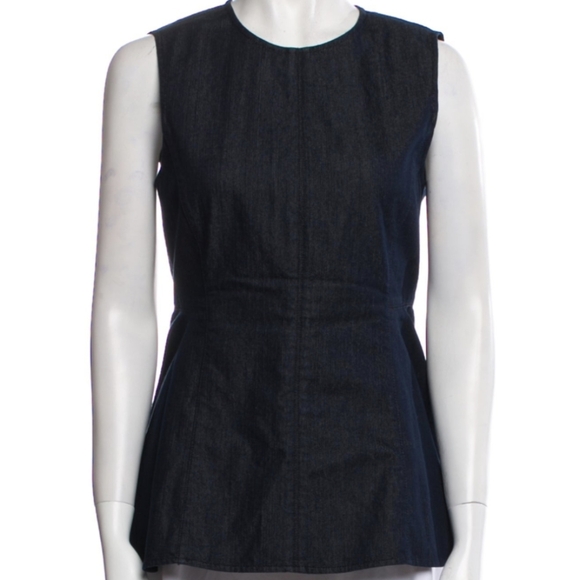 Theory denim peplum top SZ L - Picture 4 of 6